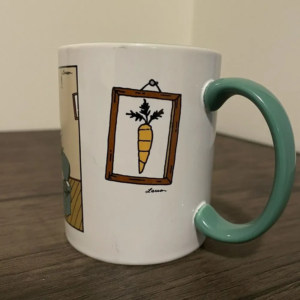 Vintage 1998 The Far Side - Coffee Mug - Dumb‎ Bunny Smart Ass - By Gary Larson